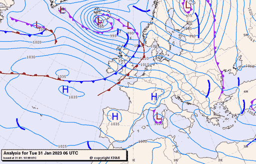 Previsioni meteo per martedì 31, mercoledì 1, giovedì 2 (gennaio-febbraio)