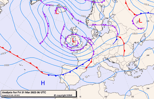 Previsioni meteo per venerdì 31, sabato 1, domenica 2 (marzo-aprile)