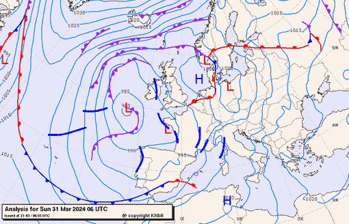 Previsioni meteo per domenica 31, lunedì 1, martedì 2 (marzo-aprile)