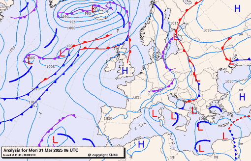 Previsioni meteo per lunedì 31, martedì 1, mercoledì 2 (marzo-aprile)