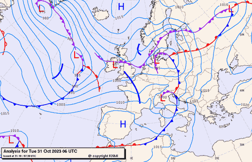 Previsioni meteo per martedì 31, mercoledì 1, giovedì 2 (ottobre-novembre)