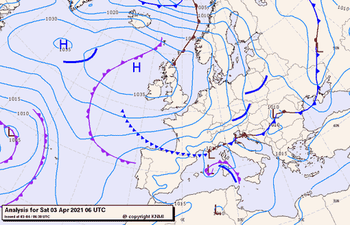 Previsioni meteo per sabato 3, domenica 4, lunedì 5 (aprile)