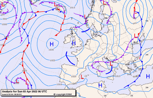 Previsioni meteo per domenica 3, lunedì 4, martedì 5 (aprile)