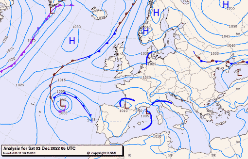 Previsioni meteo per sabato 3, domenica 4, lunedì 5 (dicembre)