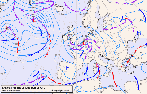 Previsioni meteo per martedì 5, mercoledì 6, giovedì 7 (dicembre)