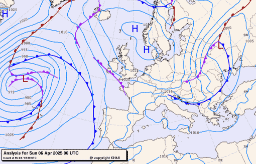Previsioni meteo per domenica 6, lunedì' 7, martedì 8 (aprile)