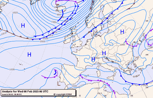 Previsioni meteo per mercoledì 8, giovedì 9, giovedì 10 (febbraio)
