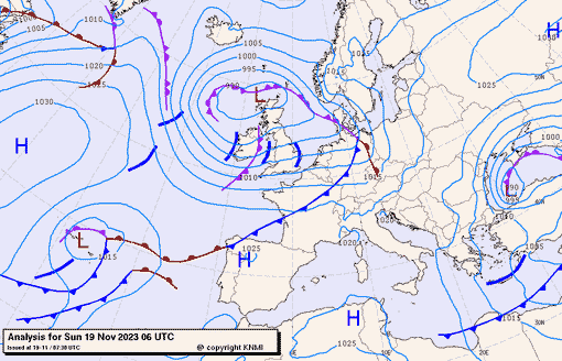 Previsioni meteo per domenica 19, lunedì 20, martedì 21 (novembre)