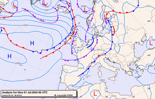 Previsioni meteo per lunedì 1, martedì 2, mercoledì 3 (luglio)