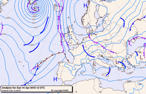 Previsioni meteo per domenica 14, lunedì 15, martedì 16 (aprile)