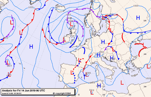Previsioni meteo per venerdì 14, sabato 15, domenica 16 (giugno)