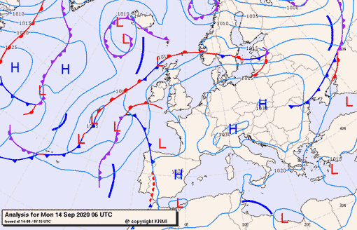 Previsioni meteo per lunedì 14, martedì 15, mercoledì 16 (settembre)