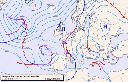 Previsioni meteo per lunedì 15, martedì 16, mercoledì 17 (ottobre)