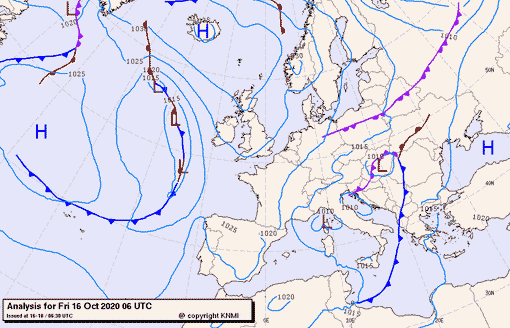 Previsioni meteo per venerdì 16, sabato 17, domenica 18 (ottobre)