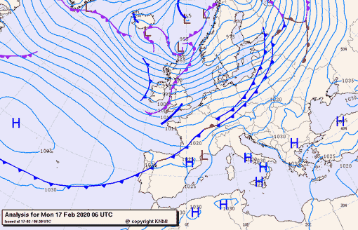 Previsioni meteo per lunedì 17, martedì 18, mercoledì 19 (febbraio)