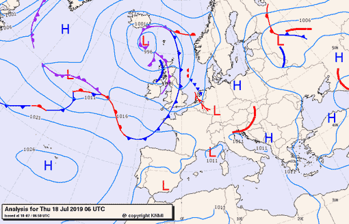 Previsioni meteo per giovedì 18, venerdì 19, sabato 20 (luglio)