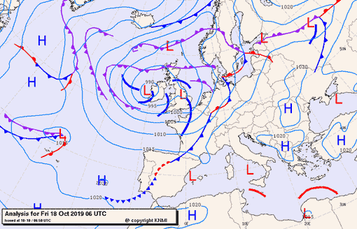 Previsioni meteo per venerdì 18, sabato 19, domenica 20 (ottobre)