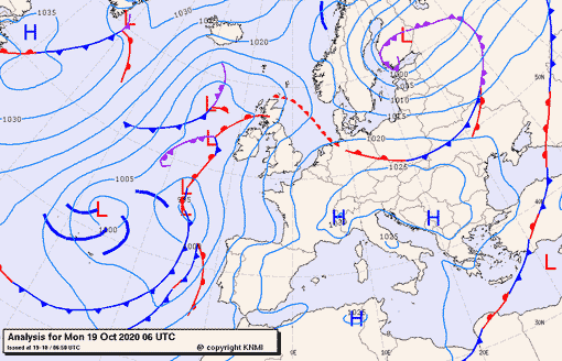 Previsioni meteo per lunedì 19, martedì 20, mercoledì 21 (ottobre)