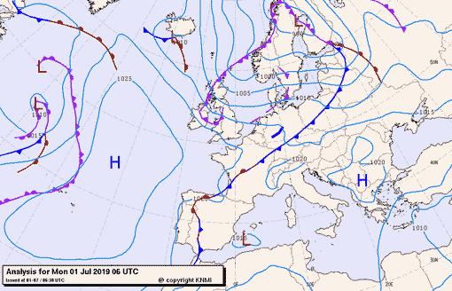 Previsioni meteo per lunedì 1, martedì 2, mercoledì 3 (luglio)