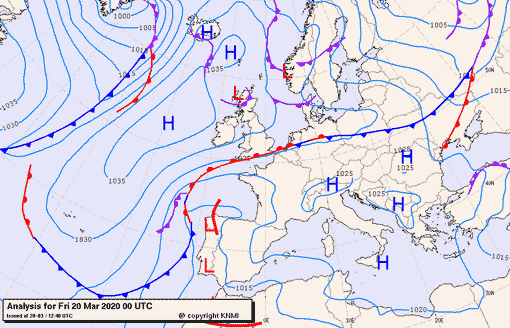 Previsioni meteo per venerdì 20, sabato 21, domenica 22 (marzo)