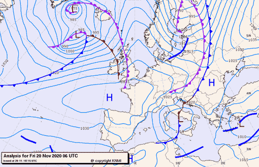 Previsioni meteo per venerdì 20, sabato 21, domenica 22 (novembre)
