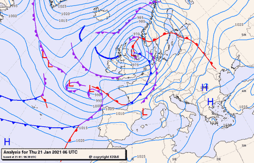 Previsioni meteo per giovedì 21, venerdì 22, sabato 23 (gennaio)