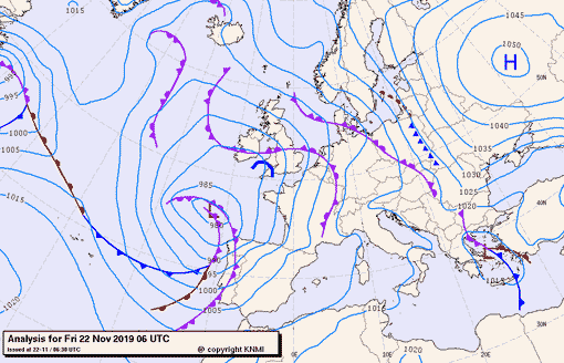 Previsioni meteo per venerdì 22, sabato 23, domenica 24 (novembre)