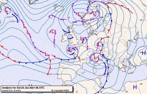 Previsioni meteo per sabato 23, domenica 24, lunedì 25 (gennaio)