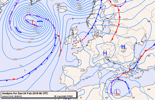 Previsioni meteo per domenica 24, lunedì 25, martedì 26 (febbraio)