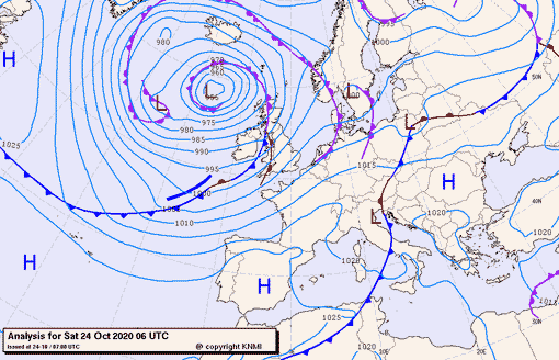 Previsioni meteo per sabato 24, domenica 25, lunedì 26 (ottobre)