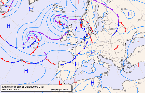 Previsioni meteo per domenica 26, lunedì 27, martedì 28 (luglio)