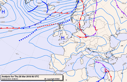 Previsioni meteo per giovedì 28, venerdì 29, sabato 30 (marzo)