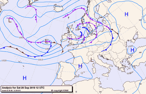 Previsioni di meteo per sabato 28, domenica 29, lunedì 30 (settembre)