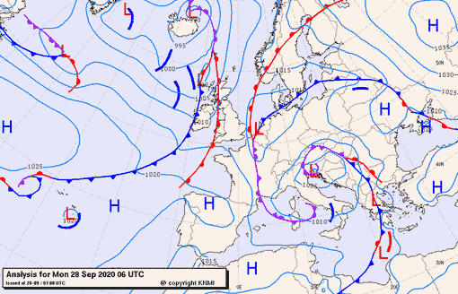 Previsioni meteo per lunedì 28, martedì 29, mercoledì 30 (settembre)