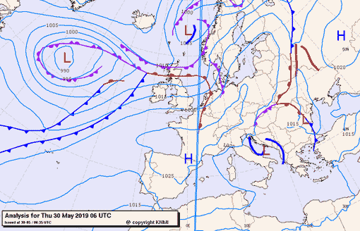 Previsioni meteo per giovedì 30, venerdì 31, sabato 1 (maggio-giugno)