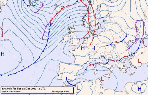 Previsioni meteo per martedì 3, mercoledì 4, giovedì 5 (dicembre)
