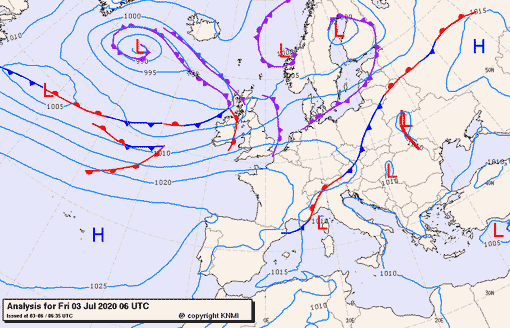 Previsioni meteo per venerdì 3, sabato 4, domenica 5 (luglio)