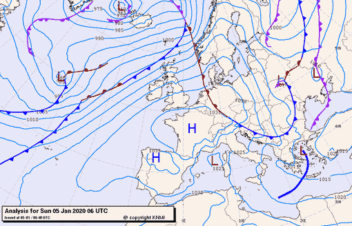 Previsioni meteo per domenica 5, lunedì 6, martedì 7 (gennaio)