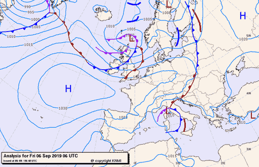 Previsioni meteo per venerdì 6, sabato 7, domenica 8 (settembre)