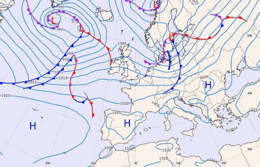 Previsioni meteo per sabato 7, domenica 8, lunedì 9 (dicembre)