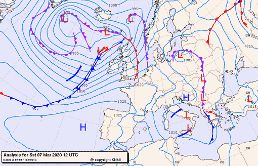 Previsioni meteo per sabato 7, domenica 8, lunedì 9 (marzo)