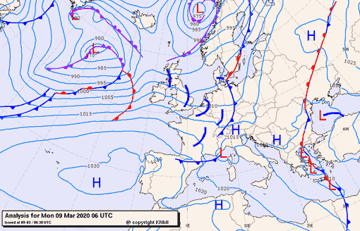 Previsioni meteo per lunedì 9, martedì 10, mercoledì 11 (marzo)