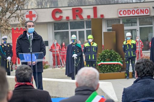 Coronavirus, un anno dopo. Fontana a Codogno: «Siamo dove tutto è cominciato»