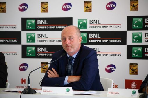 Tennis, Internazionali BNL d'Italia: Binaghi: &quot;Le previsioni meteo hanno penalizzato il torneo&quot;
