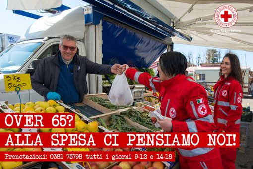 Coronavirus: la Croce Rossa di Vigevano promuove l'iniziativa &quot;Il momento della gentilezza&quot;, servizio pronto spesa e pronto farmaco gratuito per la popolazione over 65