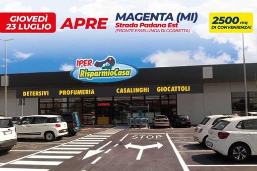 Magenta, oltre ad Aldi oggi apre anche ‘Risparmio Casa’: altri 2500 metri di vendita