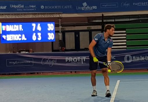 Tennis, challenger Andria: Baldi conquista i quarti di finale Tennis, challenger Andria: Baldi conquista i quarti di finale