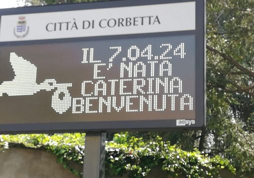 Corbetta, è nata Caterina, le felicitazioni di un’intera città