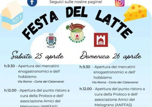 A Morimondo torna la Festa del Latte: tradizione, gusto e comunità il 25 e 26 aprile A Morimondo torna la Festa del Latte: tradizione, gusto e comunità il 25 e 26 aprile