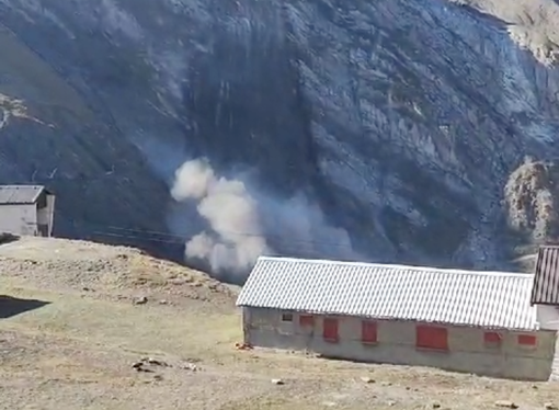 Sono due trentenni novaresi i dispersi della frana in Val Formazza. In un video il momento del distacco